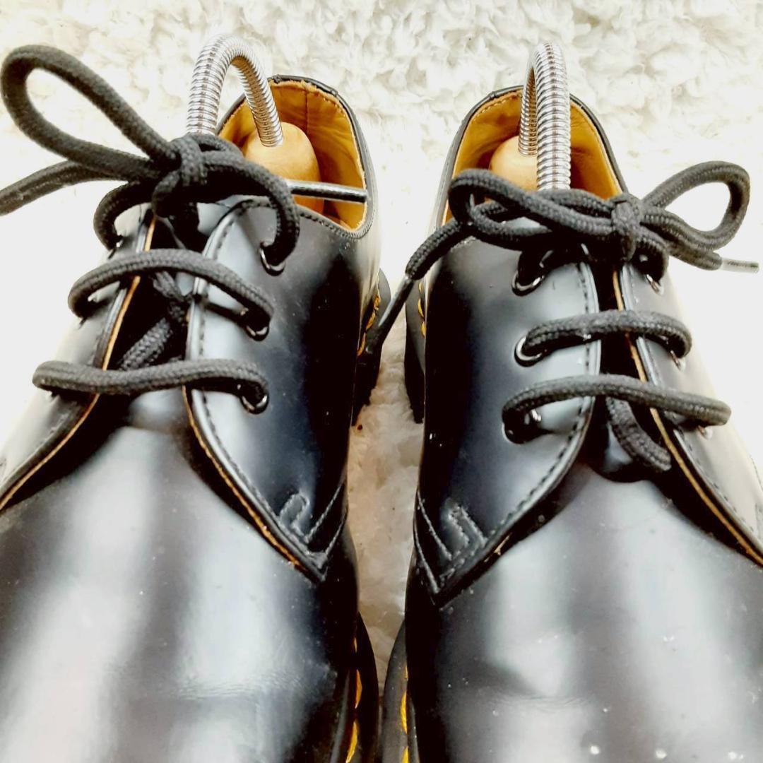 美品 25㎝◎Dr.Martens ドクターマーチン 革靴 3ホールブーツ 黒
