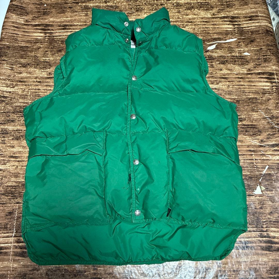 ビンテージ　ウールリッチ　ダウンベスト　グリーン　70年代　白タグXL
