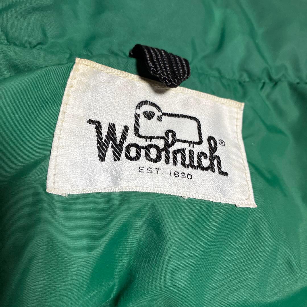 ビンテージ　ウールリッチ　ダウンベスト　グリーン　70年代　白タグXL