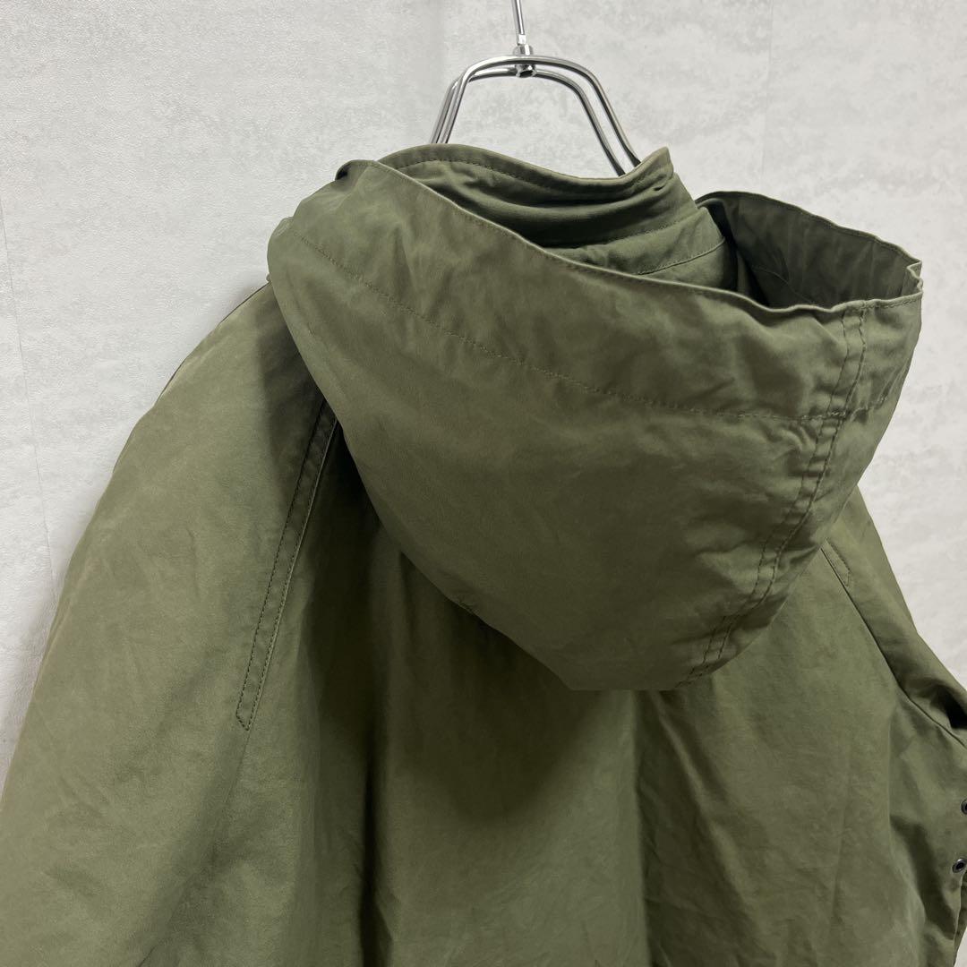 『MHL.』フーディーコート/インナーダウン取外し/ユニセックス/オリーブ/Ⅱ
