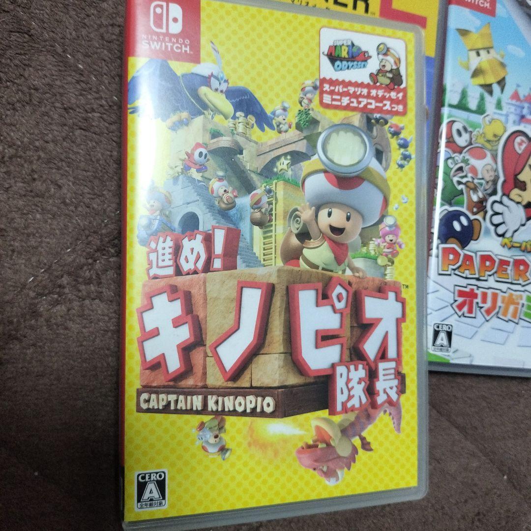 Switchソフトまとめ売り。キノピオ隊長、マリオメーカー2、オリガミキング