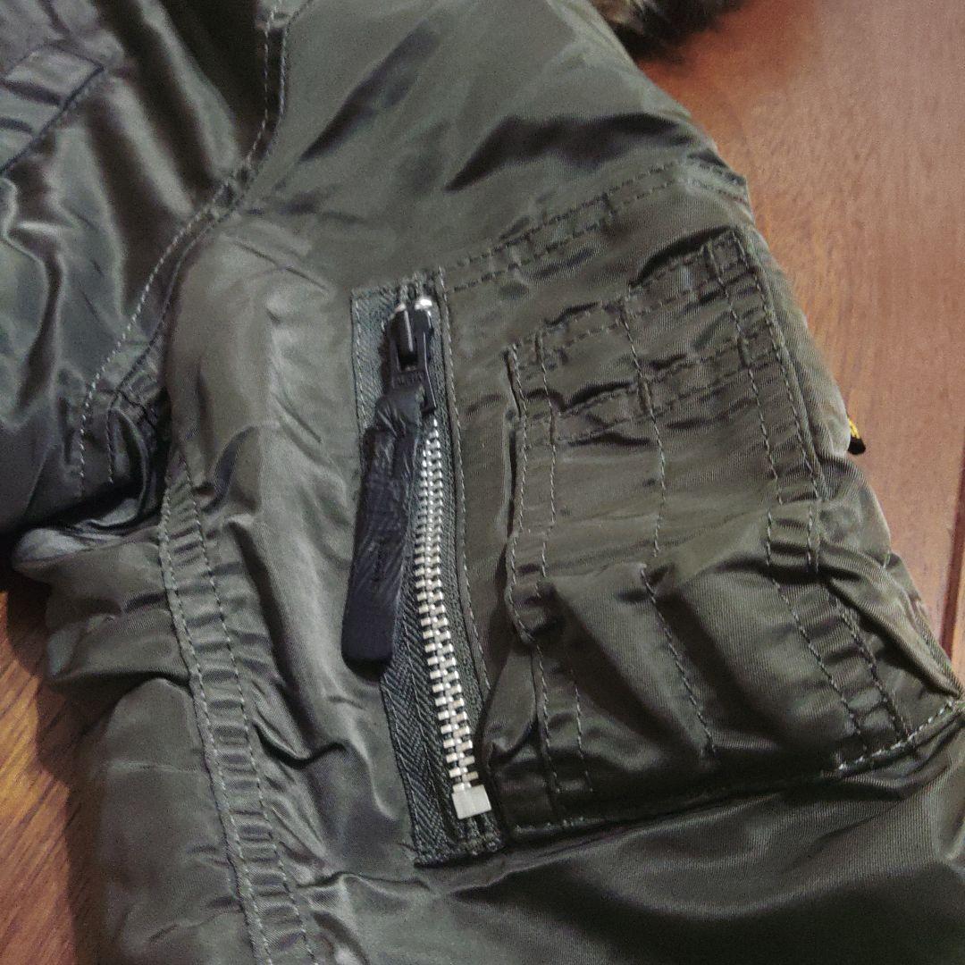 ALPHA N-3B フライトジャケット Mサイズ ファー付 ミリタリー