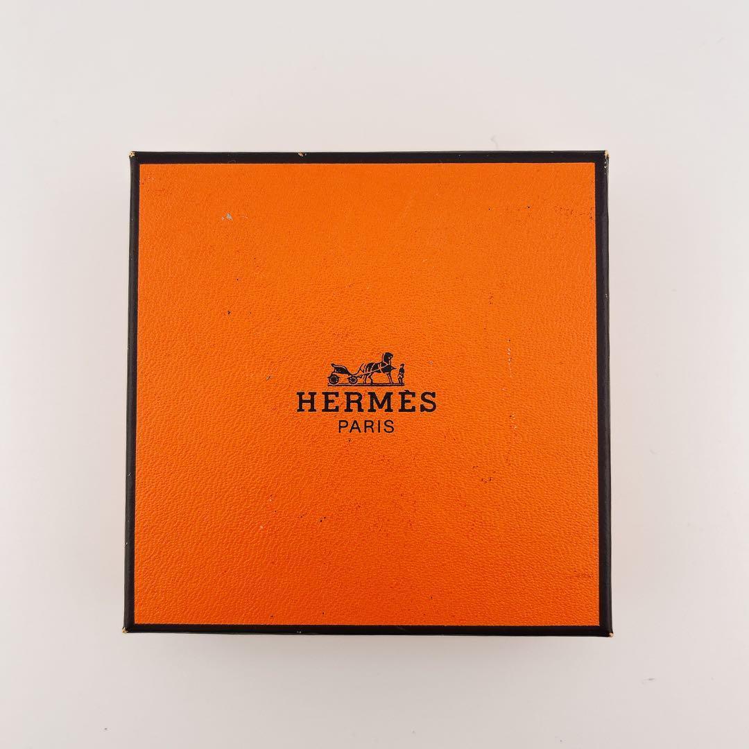 【美品】エルメス クロスモチーフ バングル ブレスレット ゴールド ブラウン