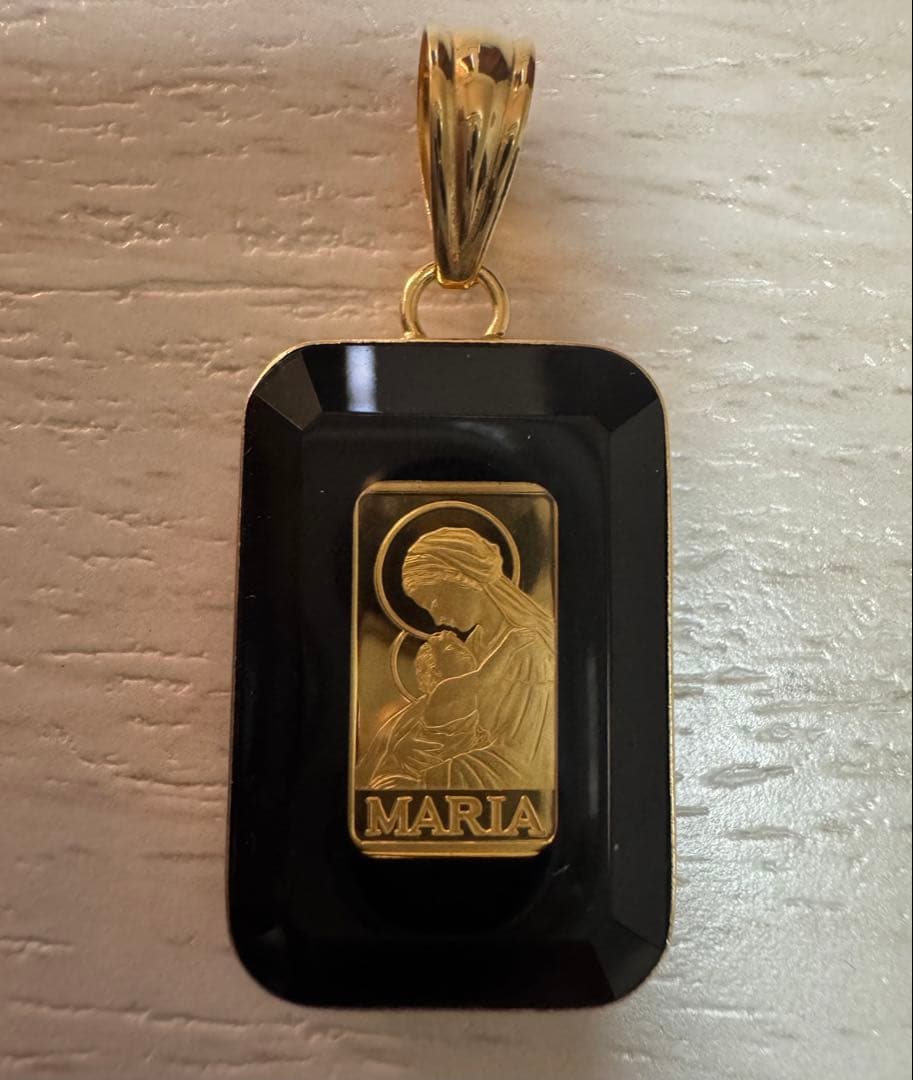 金のインゴット/ペンダントトップ/純金スイス製/お洒落ジュエリー18金