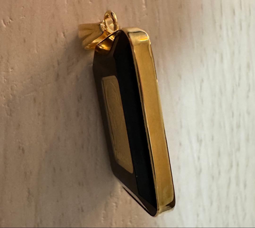 金のインゴット/ペンダントトップ/純金スイス製/お洒落ジュエリー18金