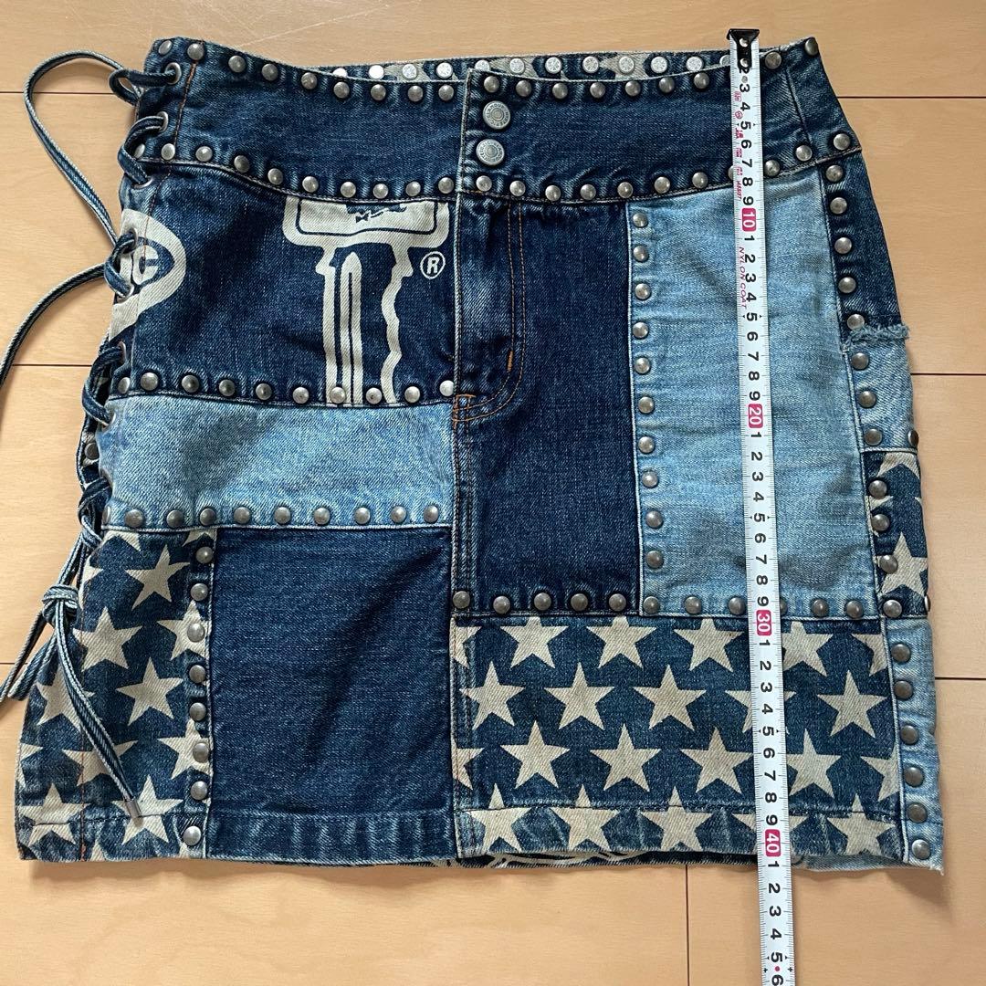 hysteric ミニスカート　スタッズ　編み上げ