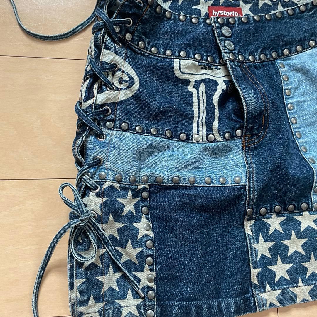 hysteric ミニスカート　スタッズ　編み上げ
