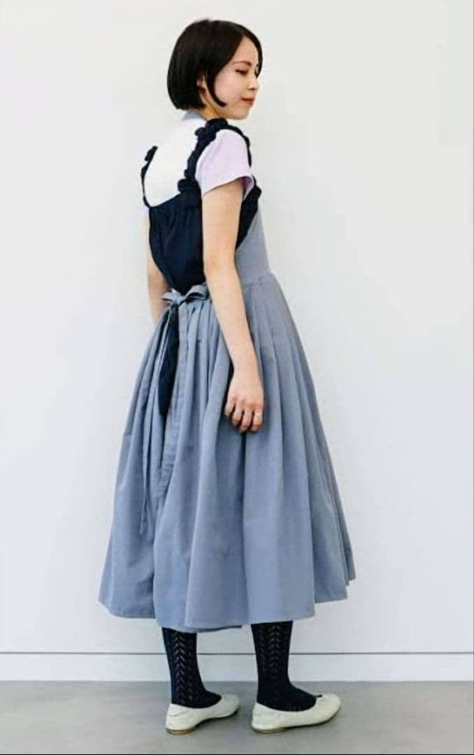 新品　Dean &DeLuca ×ビームス　フレアエプロンドレス　グレー　完売品