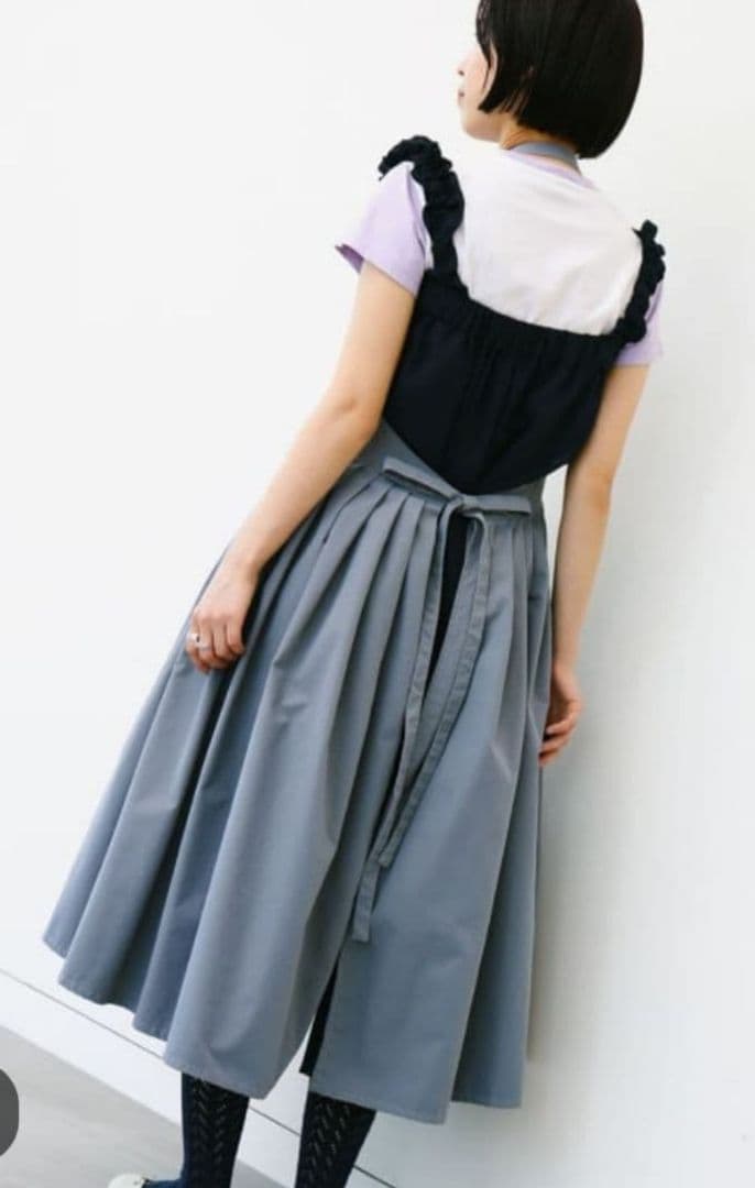 新品　Dean &DeLuca ×ビームス　フレアエプロンドレス　グレー　完売品