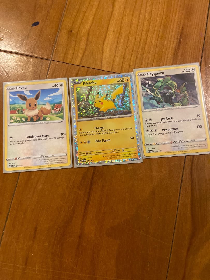 ポケモンカード　シンガポール　マクドナルド　イーブイ　ピカチュウ　レックウザ