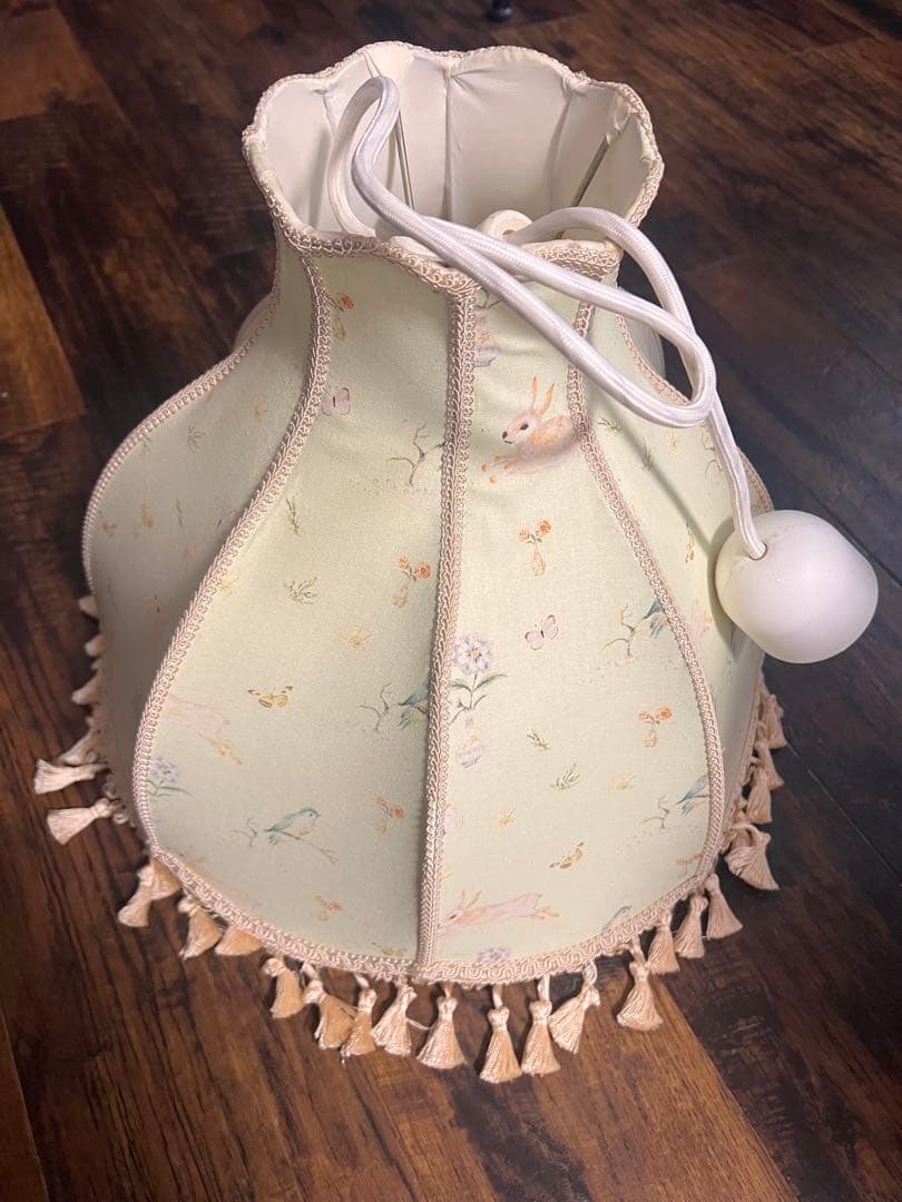 kino 花鳥うさぎ柄　ランプ　照明　電球　天井照明　梨花