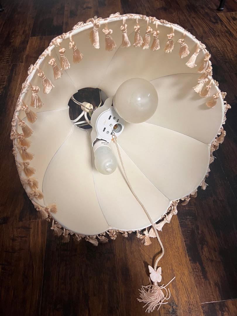 kino 花鳥うさぎ柄　ランプ　照明　電球　天井照明　梨花