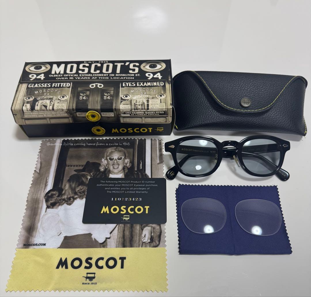 【美品】MOSCOT LEMTOSH 46 JPN LTD VI BLACK