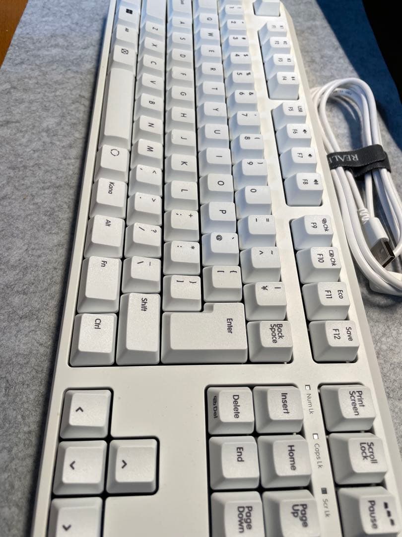REALFORCE R4テンキーレス 変荷重 日本語配列 ホワイト R4HC22