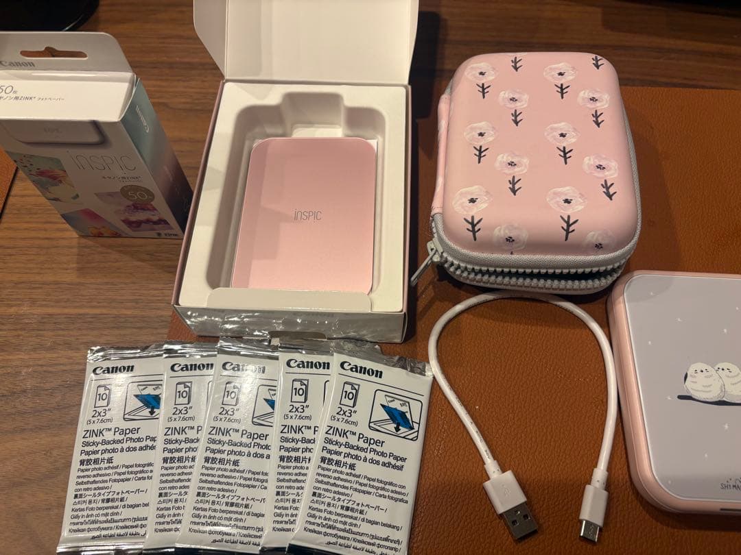 Canon inspic PV-223ピンク シマエナガ