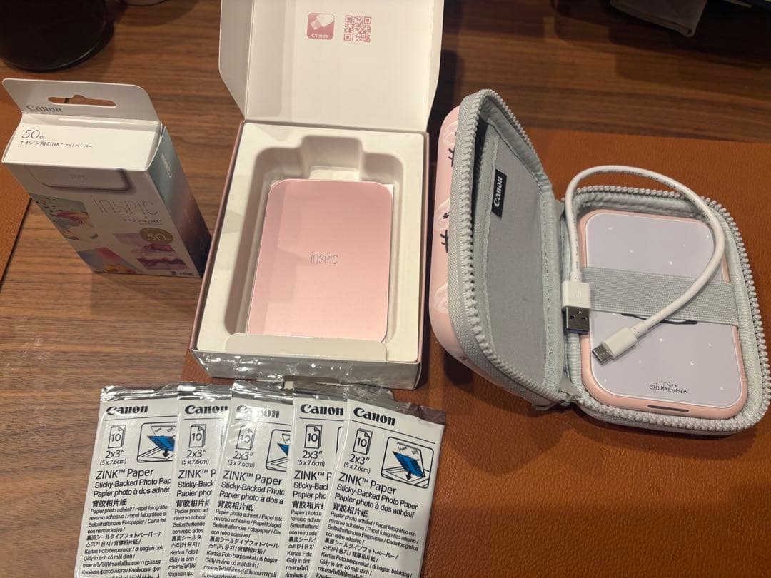 Canon inspic PV-223ピンク シマエナガ