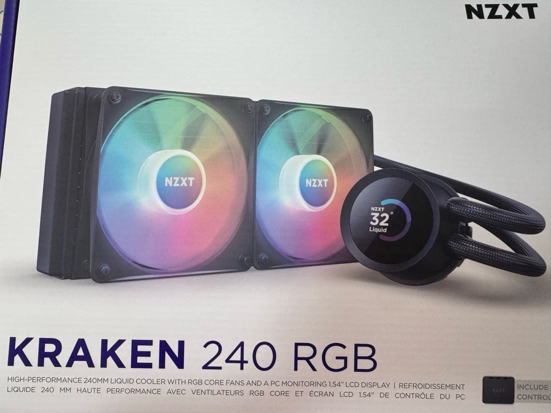 訳あり CPU水冷クーラー NZXT KRAKEN 240RGB