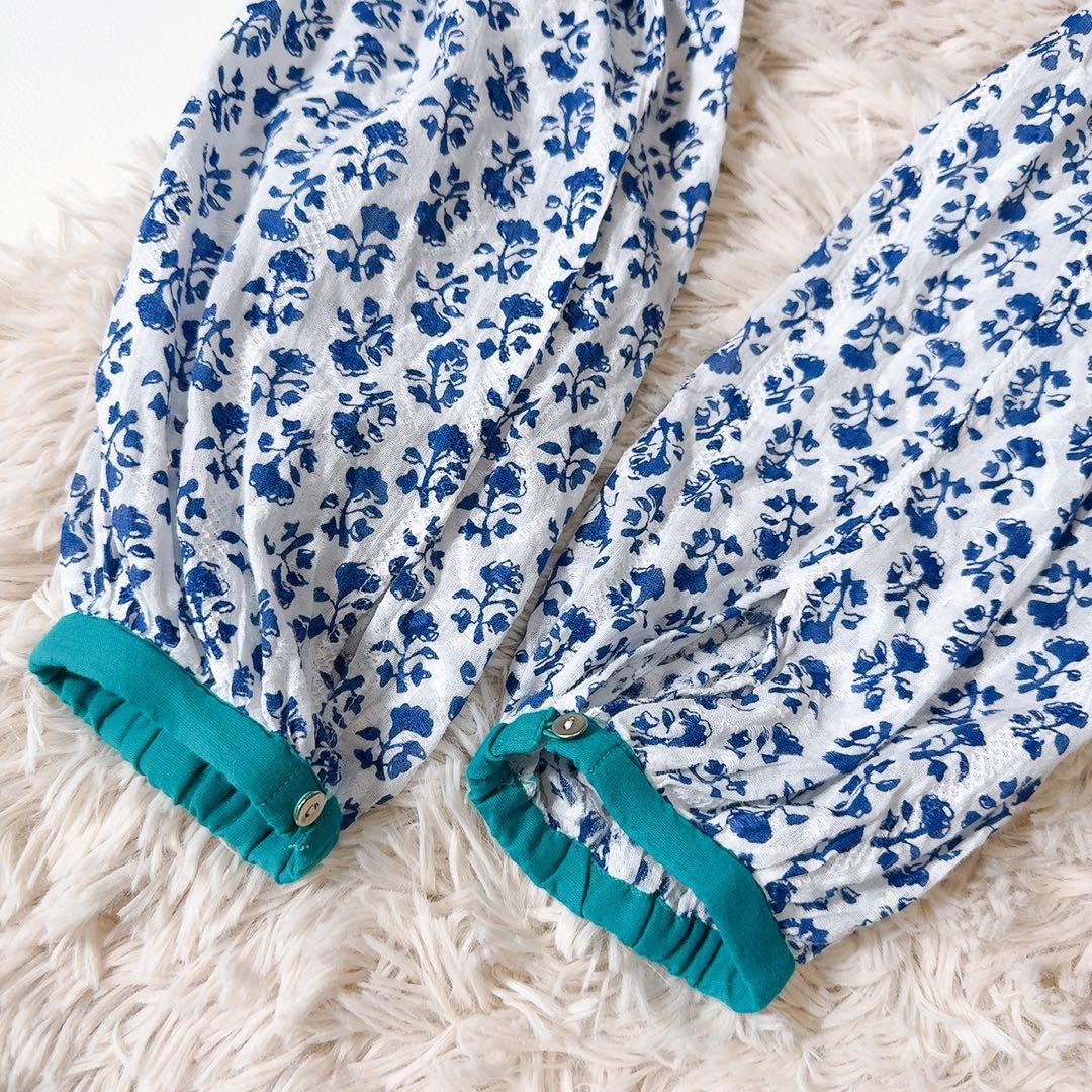 未使用級ꕥヌキテパ 完売 コットンジャガードコンビギャザードレス 桃さん着用