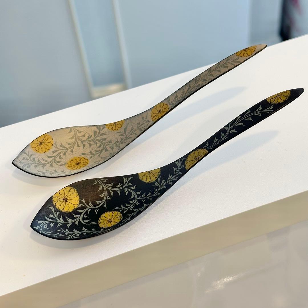 【希少品】やのさちこさん 漆れんげ 2本セット