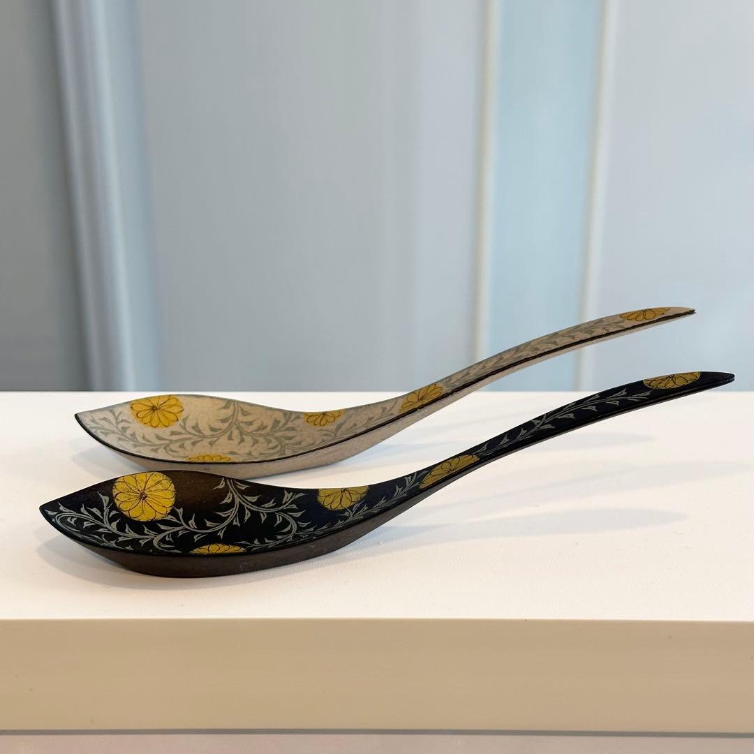 【希少品】やのさちこさん 漆れんげ 2本セット