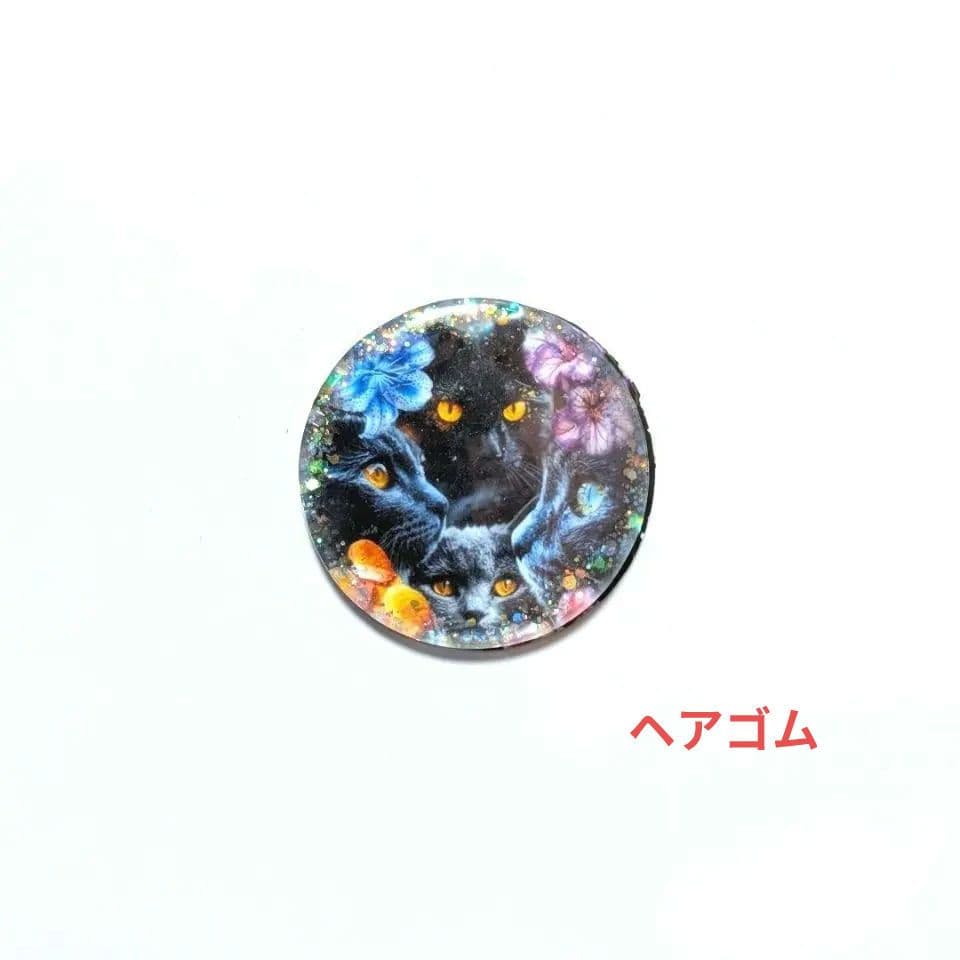 ☆レジン ヘアゴム ブローチ☆♡No.055♡