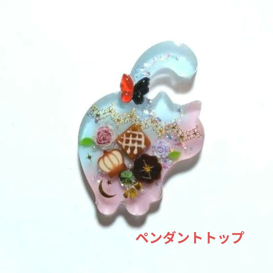 ☆レジン ヘアゴム ブローチ☆♡No.055♡