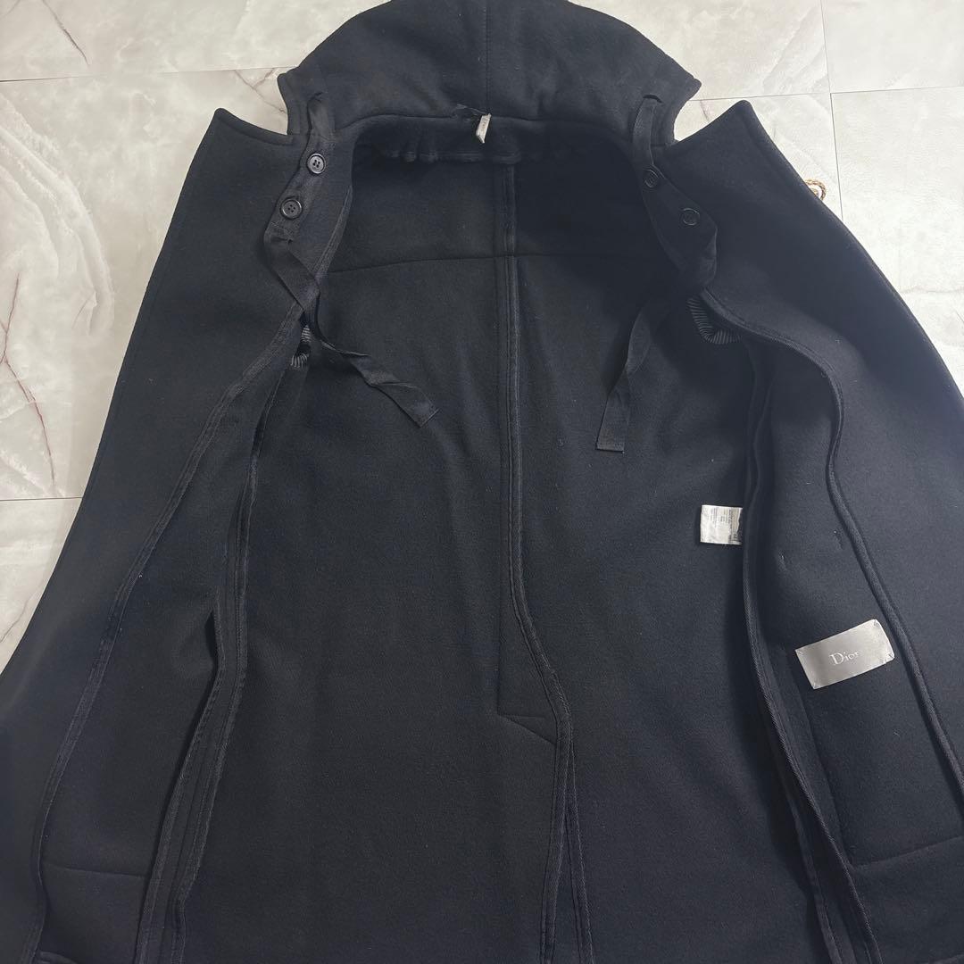 ディオールオム　2006 エディ　ダッフルコート　ブラック　サイズ44