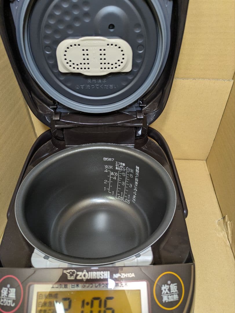 ZOJIRUSHI NP-ZH10A-TD 圧力 炊飯器 1L 展示品 象印