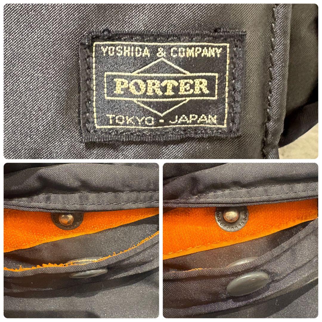 ✨極美品✨ ポーター タンカー ナイロン ブラック ショルダーバッグ 2層式 L