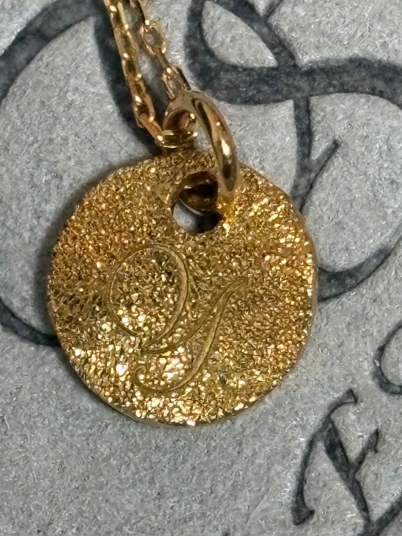 K18 ネックレス 刻印付き
