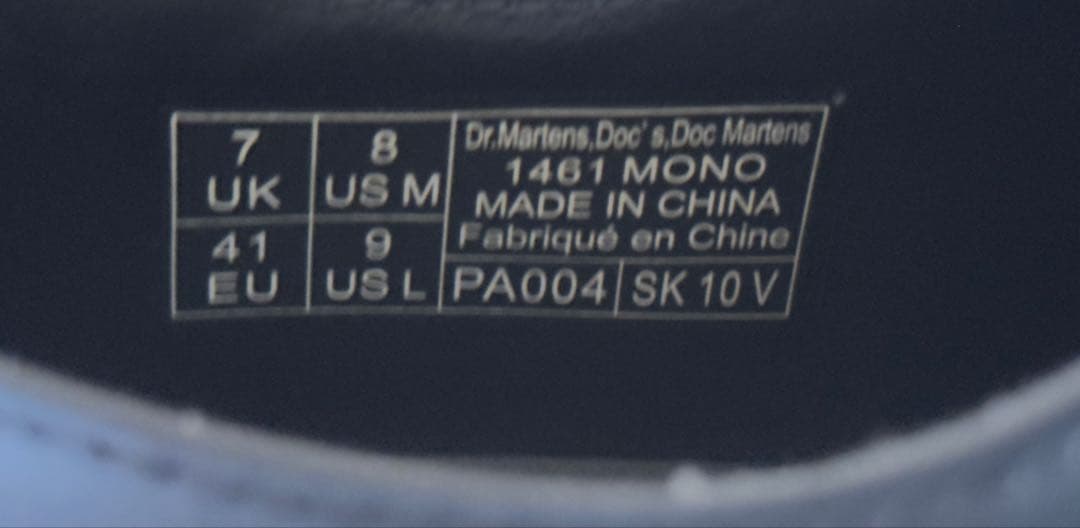 ドクターマーチン 1461 ギブソンシューズ 3ホール mono UK7