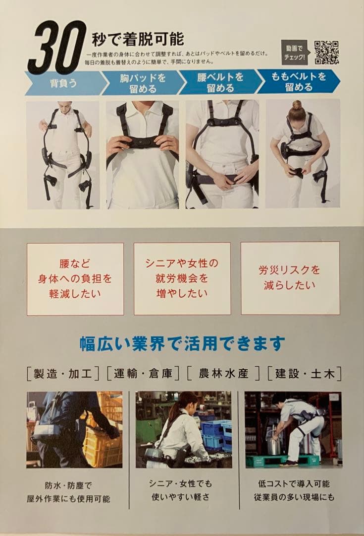 高性能・電動アシストスーツSUPPORT JACKET Ep +ROBO 4