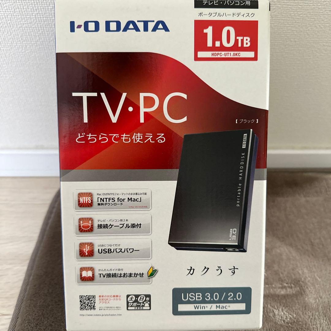 I-O DATA 1.0TB 外付けハードディスク HDPC-UT1.0K