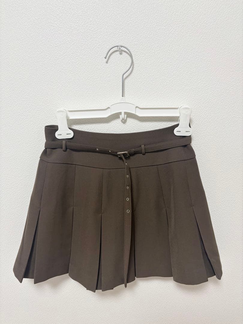 Darich セミワイドプリーツテーラードミニスカート