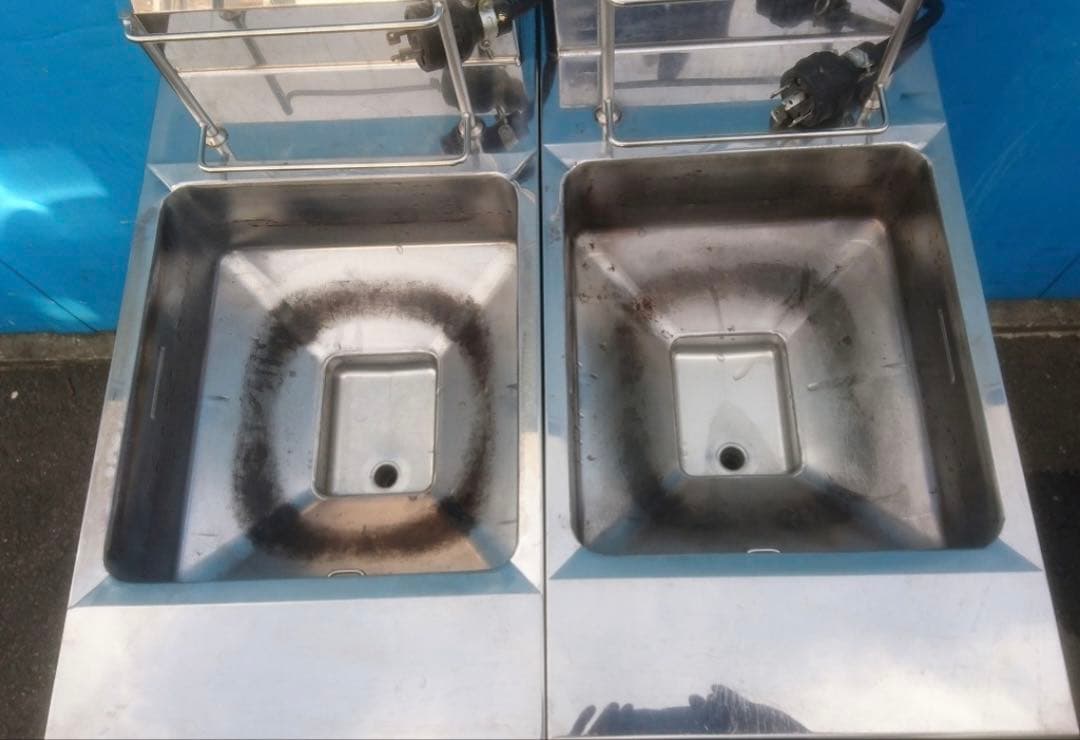 マルゼン MIF-MB7T 電気フライヤーセット3相 200V 2層フライヤー