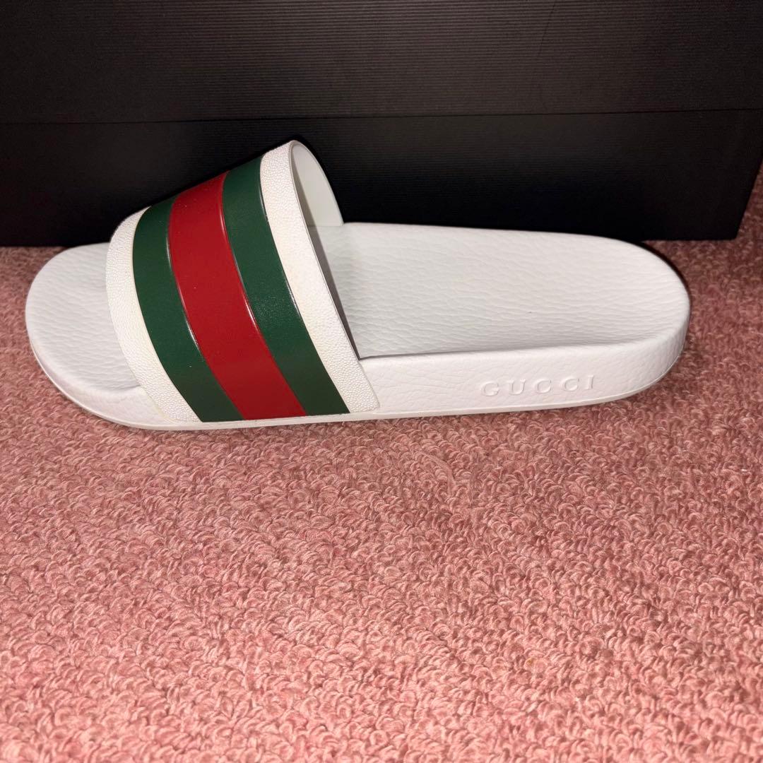 【付属品完備】GUCCI グッチ ウェブ スライド ラバーサンダル