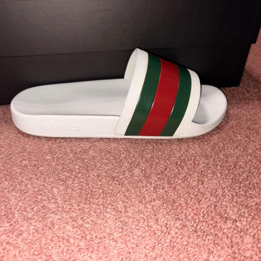 【付属品完備】GUCCI グッチ ウェブ スライド ラバーサンダル