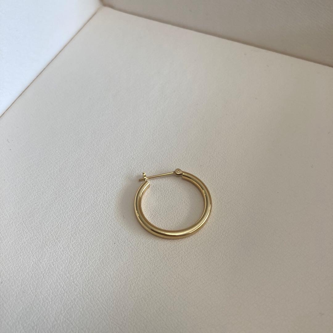 k18 フープピアス 片耳用