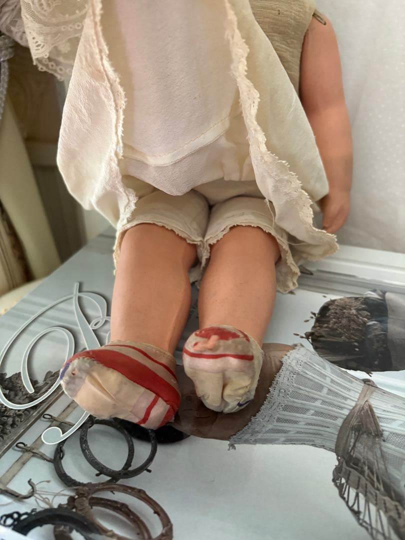 フランスアンティーク ドール パピエマシェ ビスク アンティークベア ブロカント