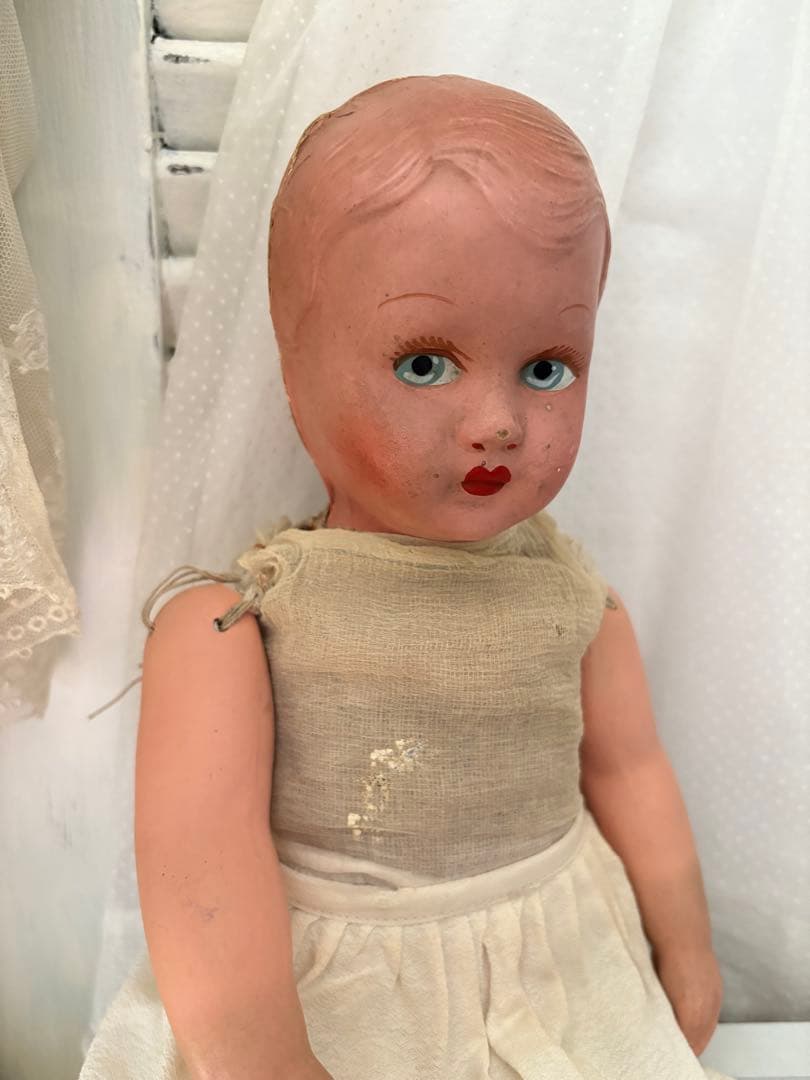 フランスアンティーク ドール パピエマシェ ビスク アンティークベア ブロカント