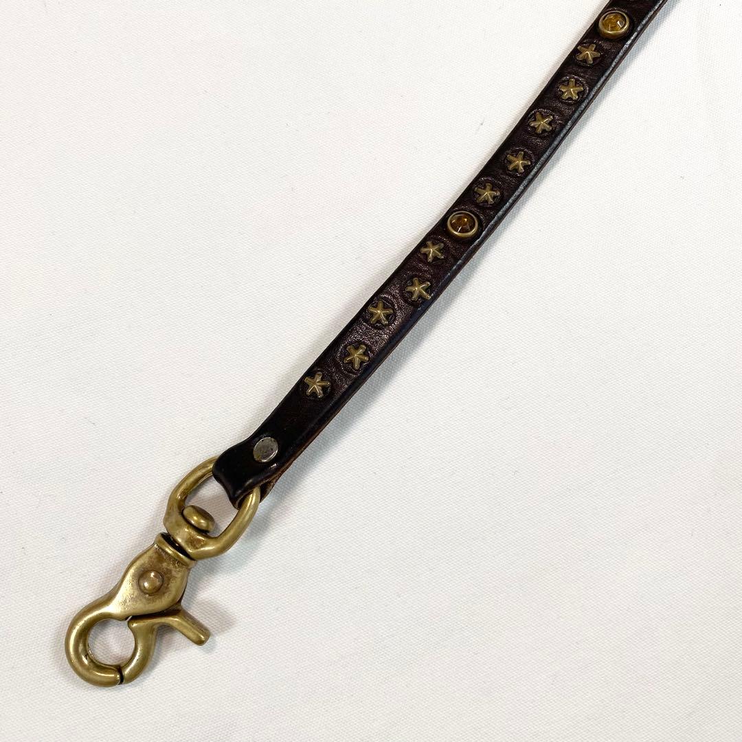 【希少】HTC レザー スタッズ ウォレット コード MADE IN USA