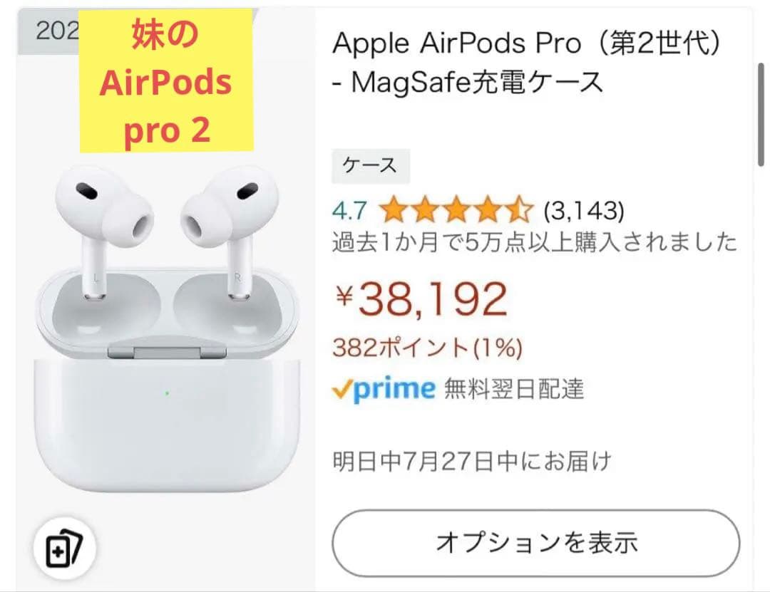 Apple AirPods Pro 2 タイプC対応モデル