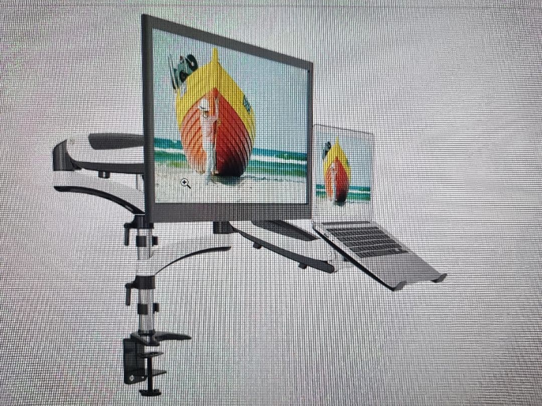 SHOPPINGALLモニタアームノートパソコンアーム32インチ対応