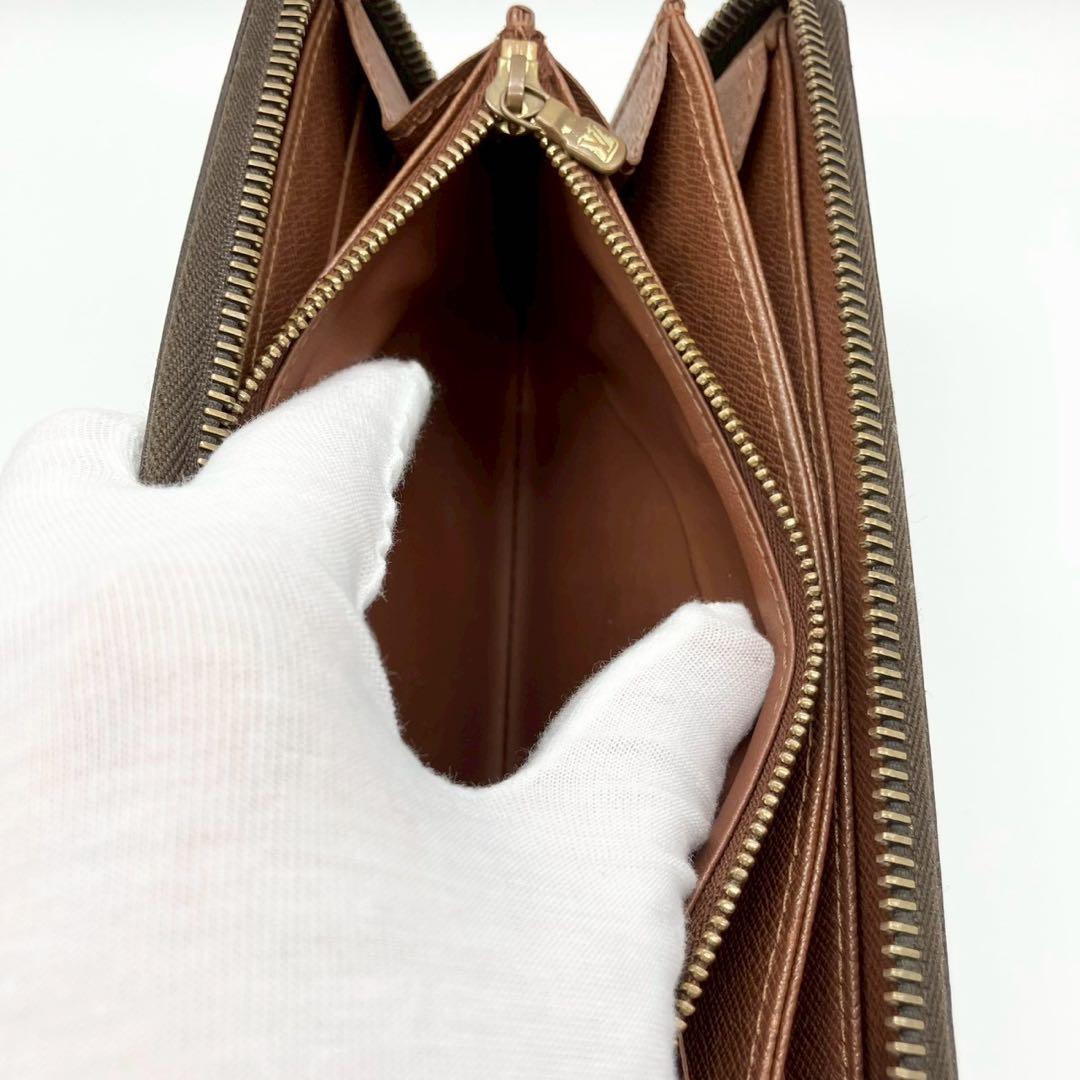 【とも】ジッピーウォレット モノグラム ブラウン