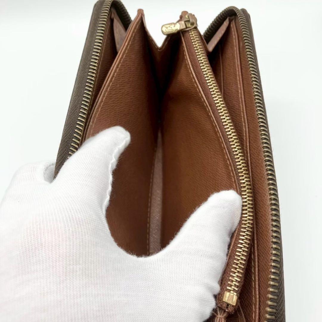 【とも】ジッピーウォレット モノグラム ブラウン