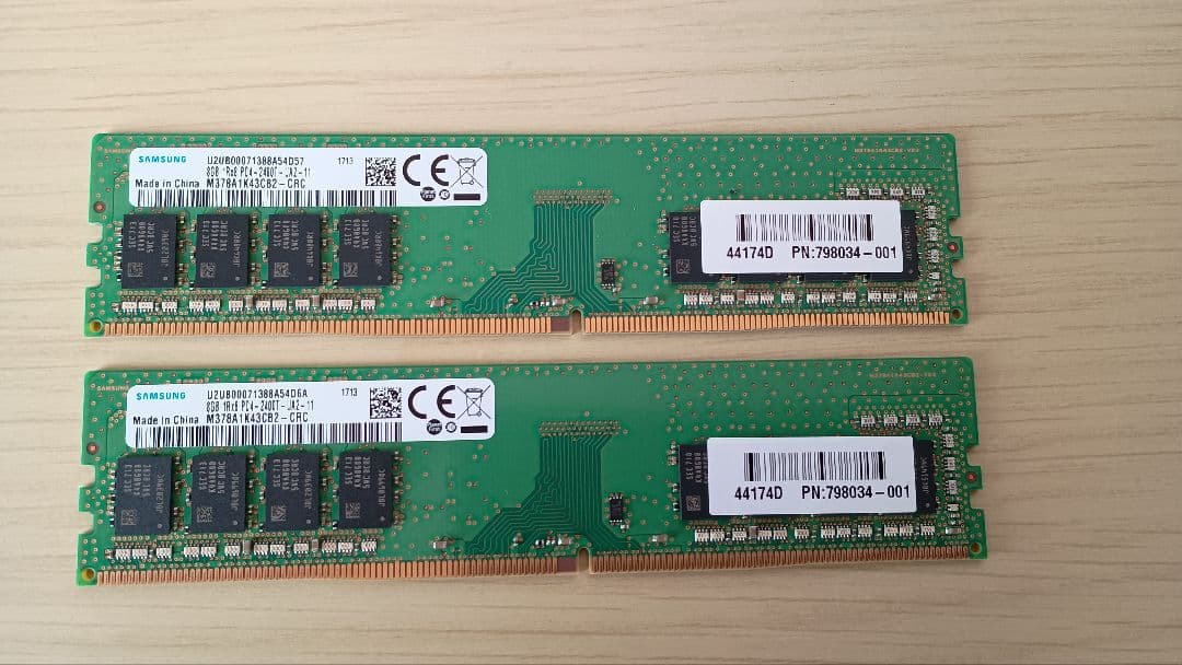 よ*こ様 DDR4 2400 8GB2枚 合計16GB