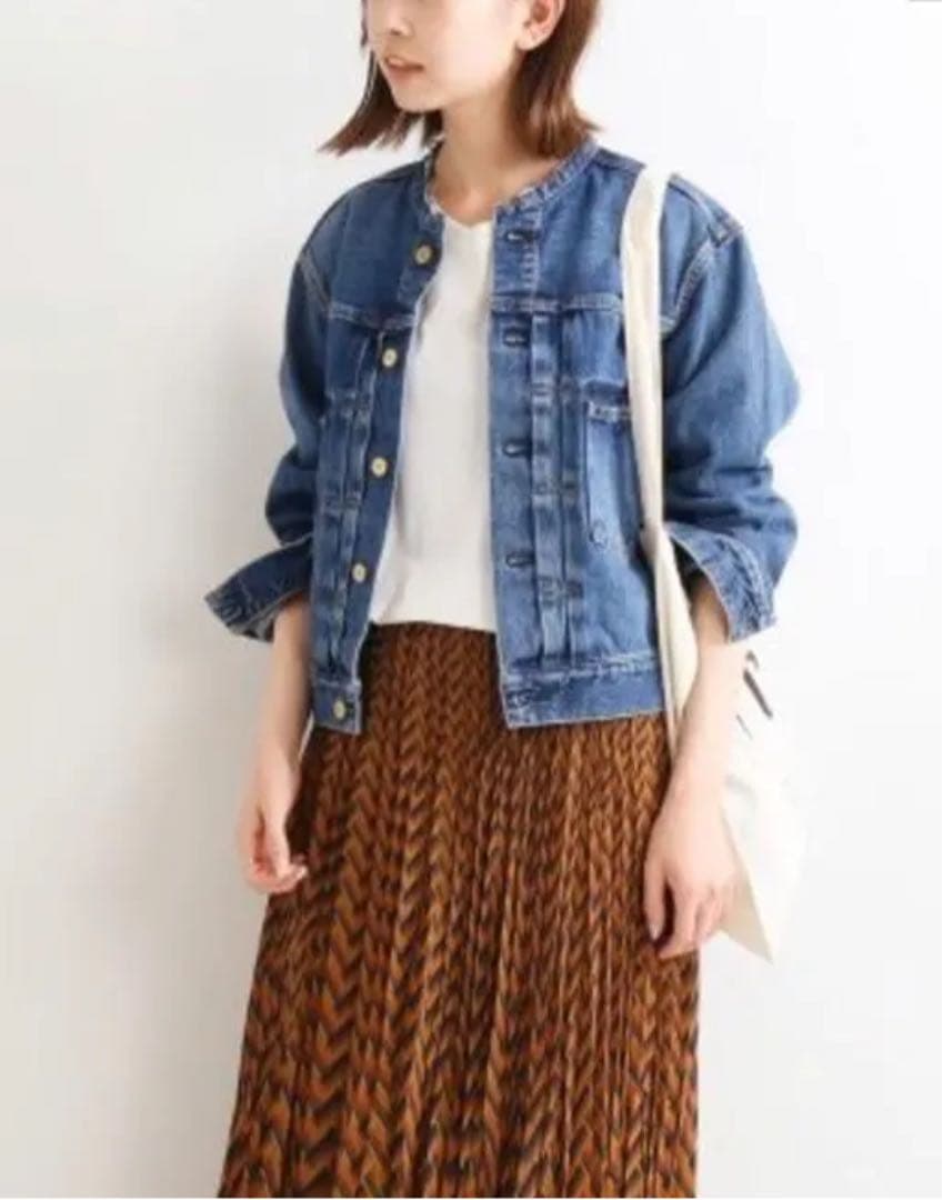 専用　IENA リメイクタック　デニムブルゾン36