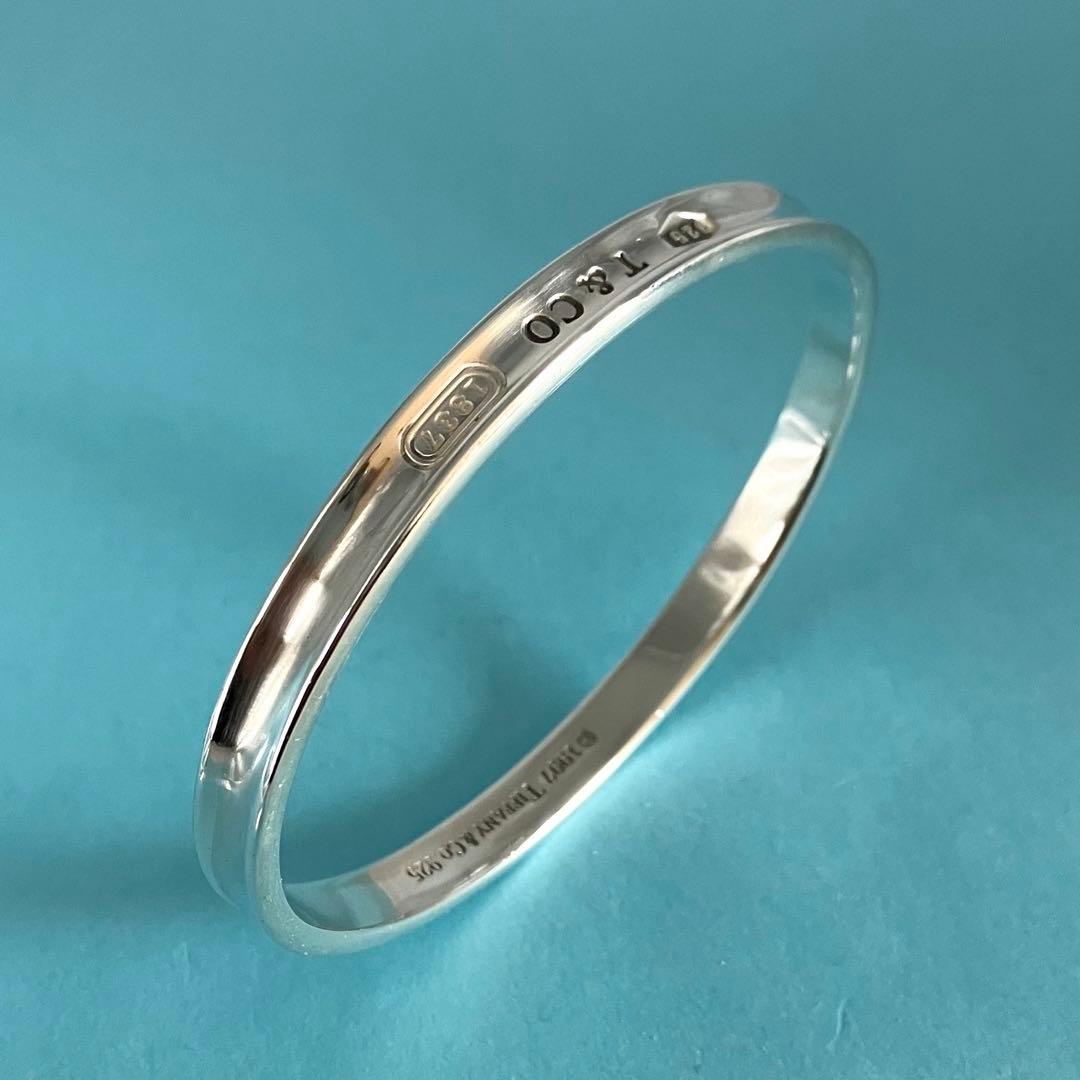 TIFFANY＆Co 1837 ナロー バングル 手首周り19cm SV925