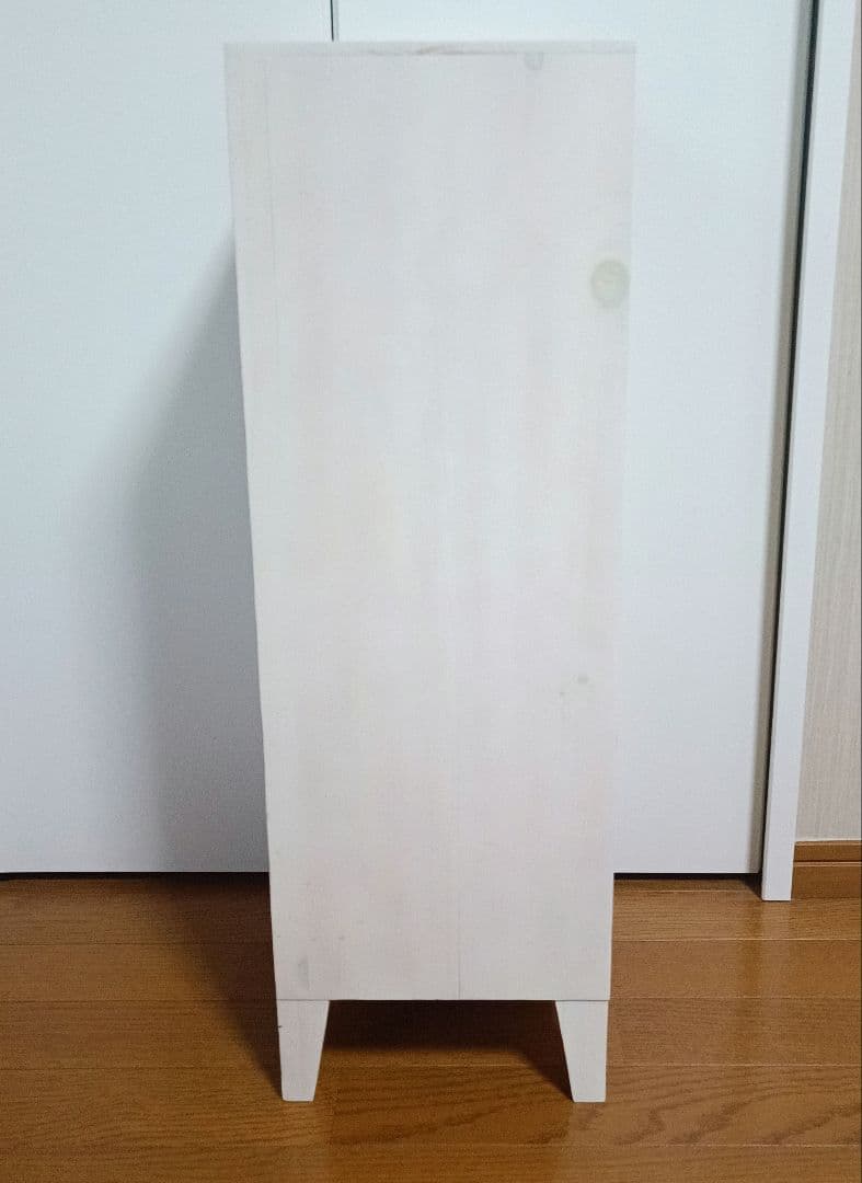 レトロ 6段チェスト キャビネット 北欧 ナチュラル モダン 白 アンティーク風