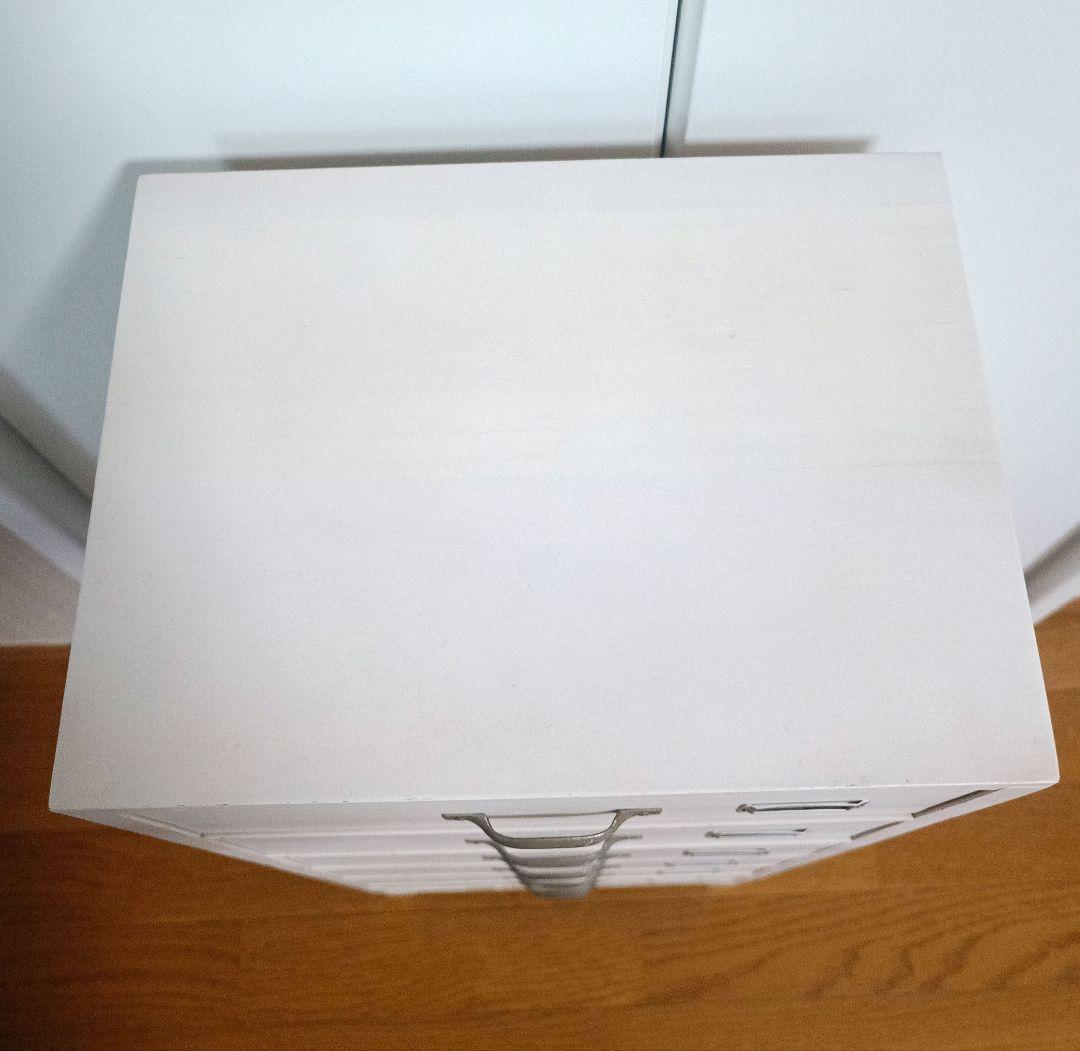 レトロ 6段チェスト キャビネット 北欧 ナチュラル モダン 白 アンティーク風